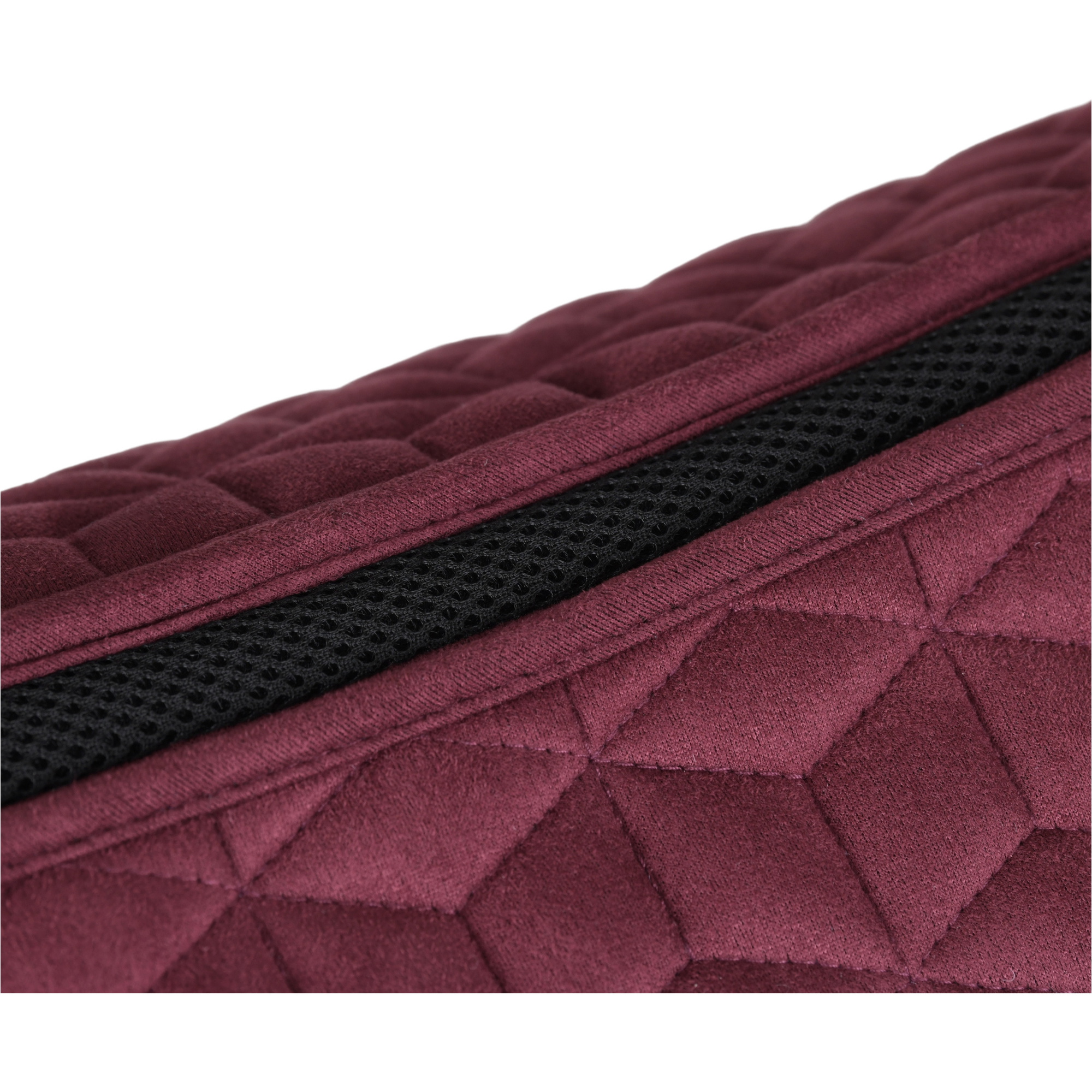 2026 WeatherBeeta Cuir Elite Air-Tec Dressage Tapis De Selle 1030346005 - Burgundy